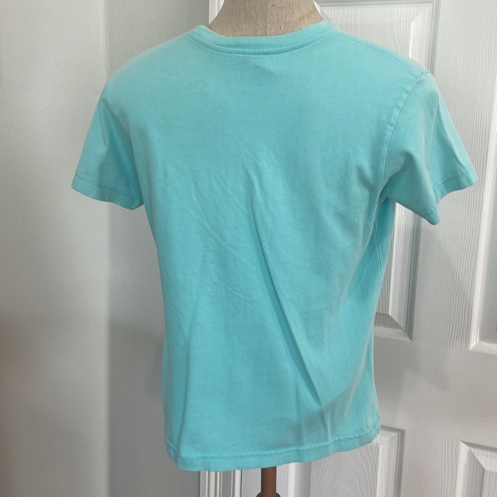 Lilly Pulitzer T-shirt turquoise 100% cotton short sleeve women’s size small S - Picture 5 of 9